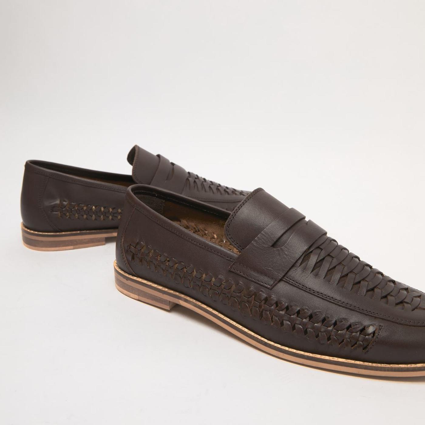 Rohan Woven Loafer in Brown